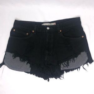 Levi’s Distressed High Rise Shorts